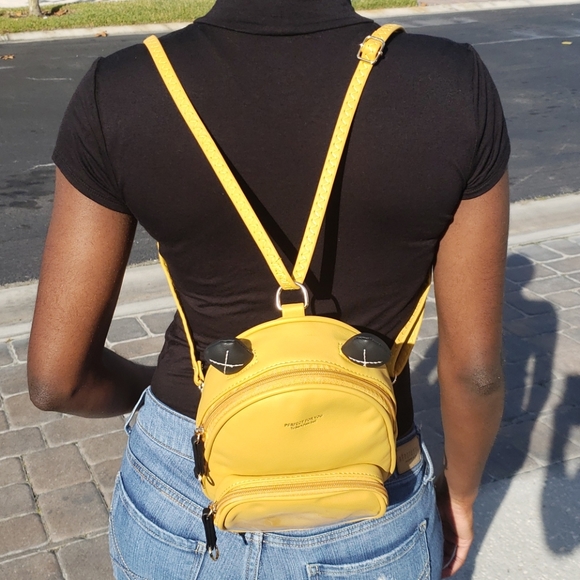 Mustard Yellow Mini Bag With Ears - Picture 6 of 7